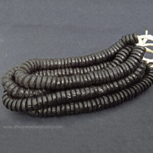 African-Beads-Ghana-Krobo-Recycled-Glass-Black-10-to-11mm African-Beads-Ghana-Krobo-Recycled-Glass-Black-10-to-11mm