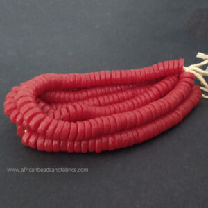 African-Beads-Ghana-Krobo-Recycled-Glass-Black-10-to-11mm-red African-Beads-Ghana-Krobo-Recycled-Glass-Black-10-to-11mm-red