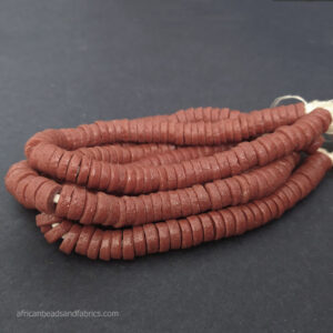 African-Beads-Ghana-Krobo-Recycled-Glass-Black-10-to-11mm-reddish-brown African-Beads-Ghana-Krobo-Recycled-Glass-Black-10-to-11mm-reddish-brown
