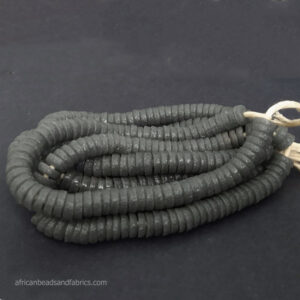 African-Beads-Ghana-Krobo-Recycled-Glass-grey10-to-11mm African-Beads-Ghana-Krobo-Recycled-Glass-grey10-to-11mm
