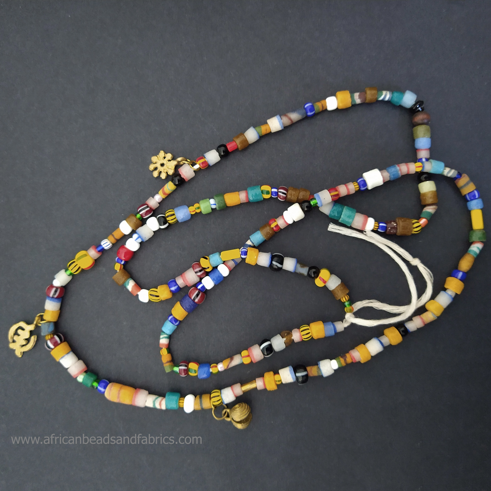 African-waist-beads-with-adinkra-charms