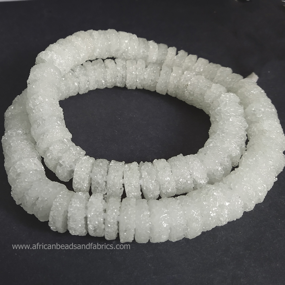 African-Beads-Krobo-Glass-Discs-17mm-white