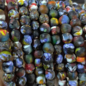 Afican-Beads-Ghana-Refashioned-Glass-Round-10-to11mm-end-of-day Afican-Beads-Ghana-Refashioned-Glass-Round-10-to11mm-end-of-day