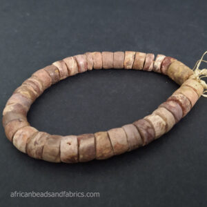 Afrcan-Bauxite-Beads-Chunky-Handmade-Ghana-llighter-red-strand