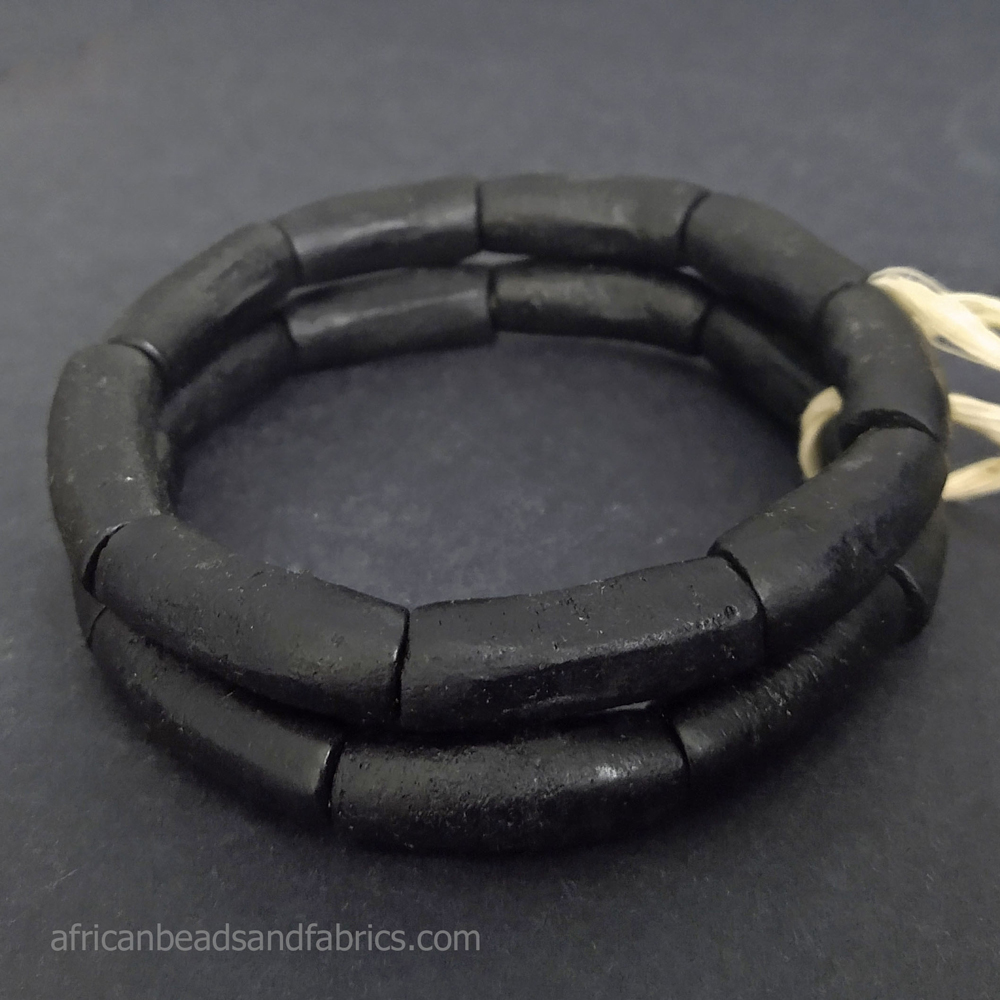 African-Beads-Ghana-Krobo-Recycled-Glass-Black-Strand-2