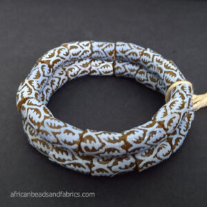 African Glass Beads Adinkra Tubes1