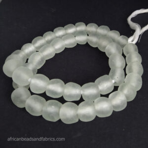 African-Beads-Ghana-Krobo-Recycled-Glass-14-mm-Palest-Aqua African-Beads-Ghana-Krobo-Recycled-Glass-14-mm-Palest-Aqua