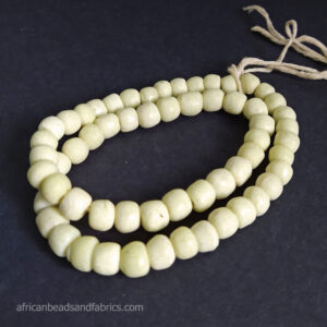 African-Glass-Beads-Opaque-Custard-9mm-round African-Glass-Beads-Opaque-Custard-9mm-round