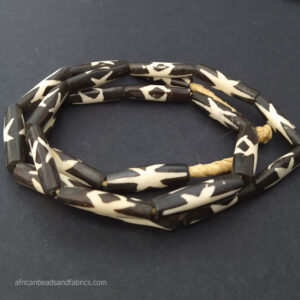 African Bone Beads Handmade Kenyan Star design
