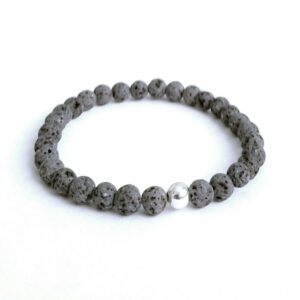 Grey-Lava-Bracelet-with-Silver