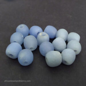 African-Beads-Ghana-Krobo-Ethnic-Recycled-Glass-11-12mm-Blue-Tones-1 African-Beads-Ghana-Krobo-Ethnic-Recycled-Glass-11-12mm-Blue-Tones-1