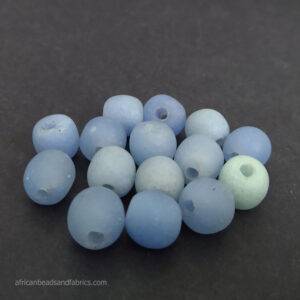 African-Beads-Ghana-Krobo-Ethnic-Recycled-Glass-11-12mm-Blue-Tones-2 African-Beads-Ghana-Krobo-Ethnic-Recycled-Glass-11-12mm-Blue-Tones-2
