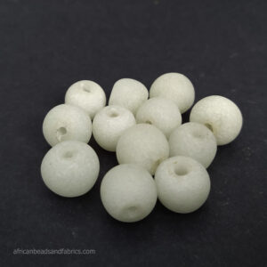 African-Beads-Ghana-Krobo-Recycled-Glass-15-to-16mm-off-white-Lot-2 African-Beads-Ghana-Krobo-Recycled-Glass-15-to-16mm-off-white-Lot-2
