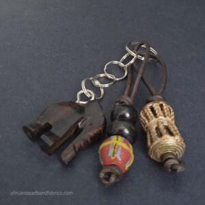 Djembe-Drum-and-Elephant-Key-or-Bag-Charm Djembe-Drum-and-Elephant-Key-or-Bag-Charm