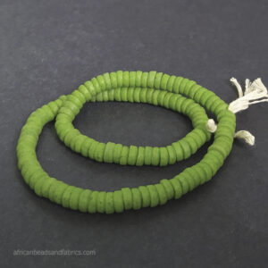 African-Beads-Krobo-Ghana-Recycled-Glass-Disc-Spacers-7mm-lime-green African-Beads-Krobo-Ghana-Recycled-Glass-Disc-Spacers-7mm-lime-green