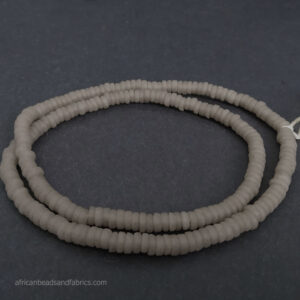 African-Beads-Krobo-Ghana-Recycled-Glass-Disc-Spacers-7mm-taupe-grey African-Beads-Krobo-Ghana-Recycled-Glass-Disc-Spacers-7mm-taupe-grey