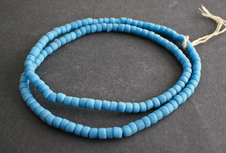 African-Beads-Spacers-Ghana-Krobo-Recycled-Glass-4-to-5mm-blue