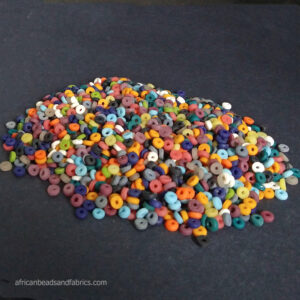 African-Glass-Disc-beads-Mixed-Lot-6-to-7mm African-Glass-Disc-beads-Mixed-Lot-6-to-7mm