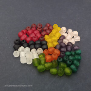 Small African Beads Handmade Krobo Recycled Glass 7 to 8mm mixed lot 95 pack 2 Small African Beads Handmade Krobo Recycled Glass 7 to 8mm mixed lot 95 pack 2