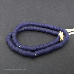 Small African beads Krobo Recycled Glass Spacers 5 to 6mm cobalt blue Small African beads Krobo Recycled Glass Spacers 5 to 6mm cobalt blue