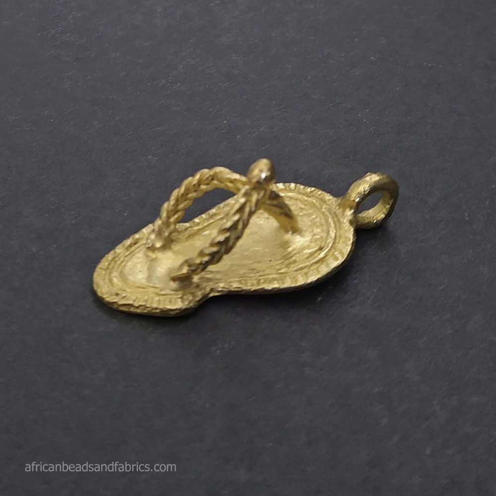 Akan-Native-Sandal-Ahenema-Brass-Pendant
