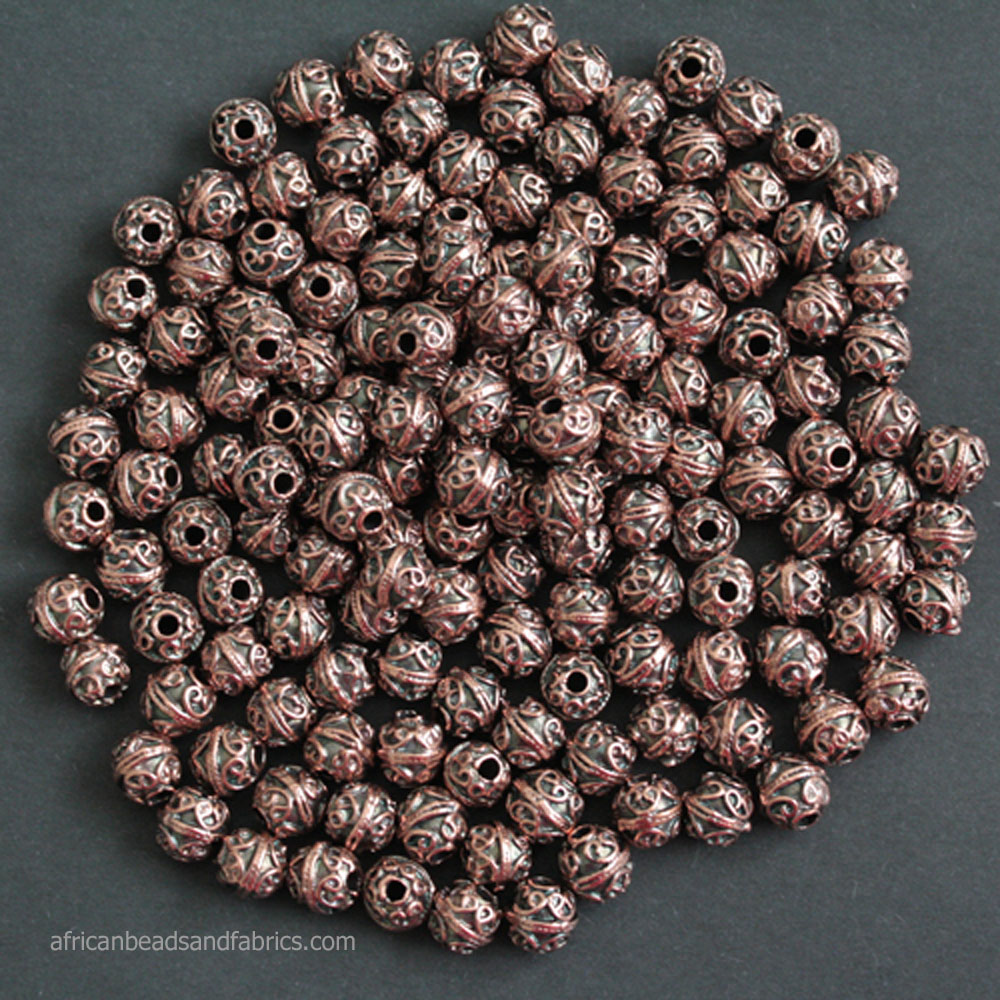 Greek Metal Beads 10mm round nickel free