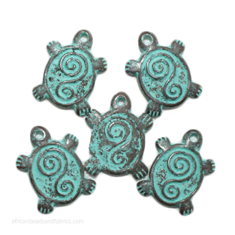 Greel Metal Turtle Pendant Nickel free 21mm