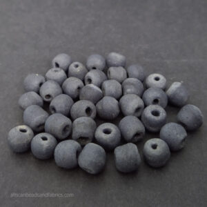 African Reccyled glass Beads Grey 9 to 10mm African Reccyled glass Beads Grey 9 to 10mm