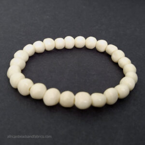 Mens Bracelet White Bone Beads Mens Bracelet White Bone Beads