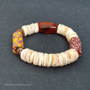 Shell and Antique Glass Beads Bracelet Shell and Antique Glass Beads Bracelet