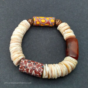 Shell and Antique Glass Beads Bracelet 4 Shell and Antique Glass Beads Bracelet 4