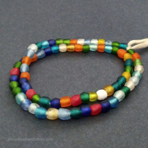 Small African recycled glass beads 7mm Strand 1 Small African recycled glass beads 7mm Strand 1