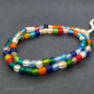 Small African recycled glass beads 7mm Strand 2 Small African recycled glass beads 7mm Strand 2