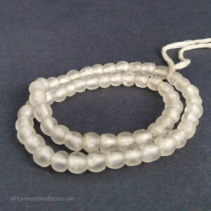 African Recycled Glass Beads Krobo Coke Beads 8 to 9 mm
