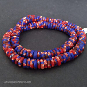 Afican-Disc-Beads-Ghana-Refashioned-Glass-Discs-10mm-red-and-blue Afican-Disc-Beads-Ghana-Refashioned-Glass-Discs-10mm-red-and-blue