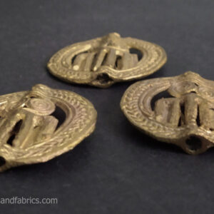 African-Brass-Beads-Adinkra-Duafe-Sideview