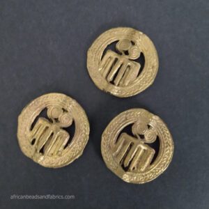 African-Brass-Beads-Adinkra-Duafe-top-view