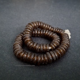 Dark African Beads Handmade Krobo Recycled Glass