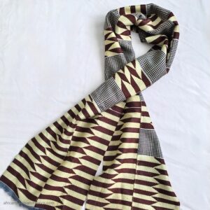 Kente Cloth Handwoven Ghana Cloth Brown