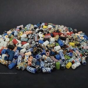 African Beads Recycled Glass Tubes