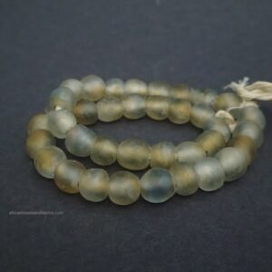African Beads Round 9mm golden tones