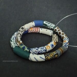 African tube beads mixed lot strand African tube beads mixed lot strand