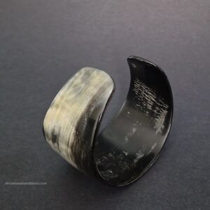 Horn cuff bangle solid 2 view 4 Horn cuff bangle solid 2 view 4